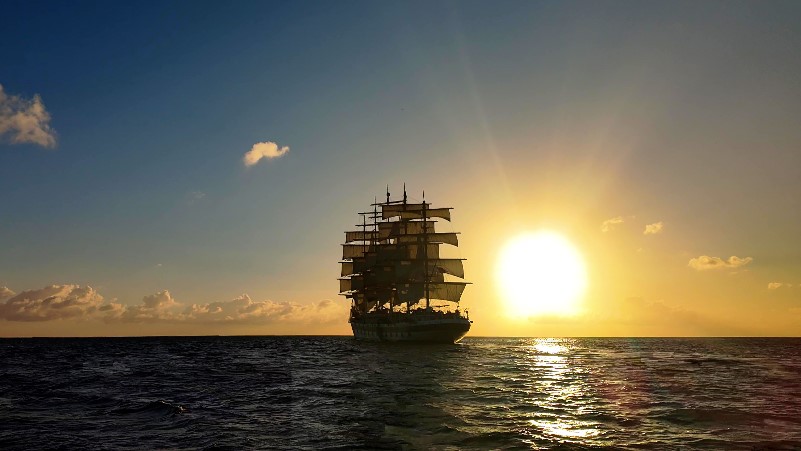 Ombordstigning p� Royal Clipper