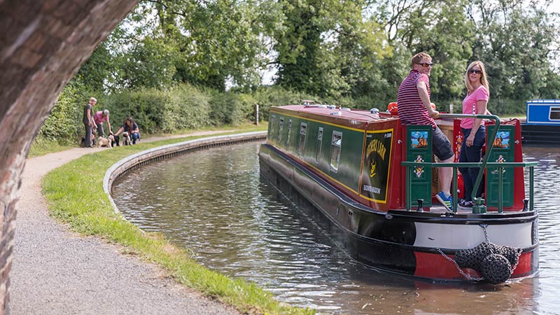 Fr�n Gayton Marina till Weedon